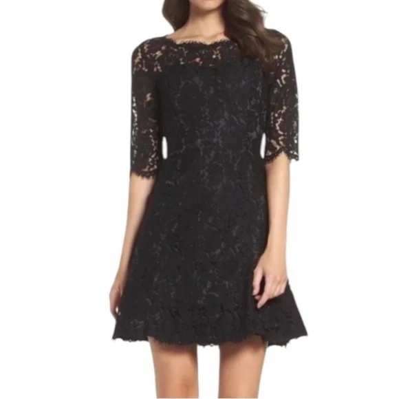 Eliza J Fit & Flare Cocktail Dress Size 4 - Picture 1 of 5